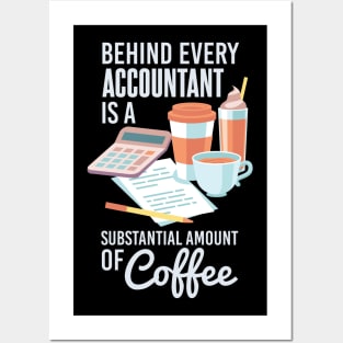 Funny Accountant Coffee Sayings Posters and Art